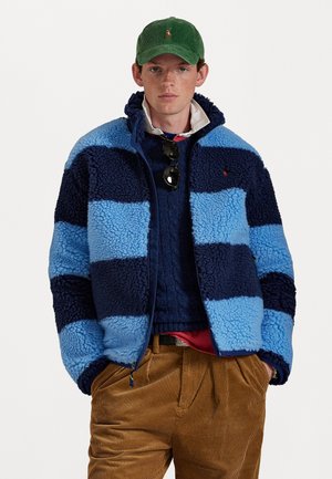 STRIPED PILE JACKET - Giacca invernale - chatham blue/freshwater