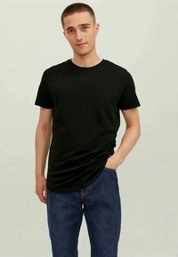 Jack & Jones JJENOA TEE CREW NECK - T-shirt basic - black
