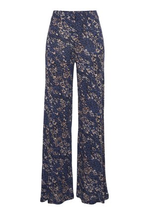Trousers - blau rosé bedruckt