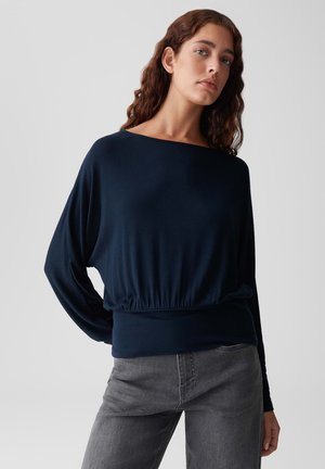 WEITE PASSFORM U-BOOT-AUSSCHNITT - Langarmshirt - coal blue