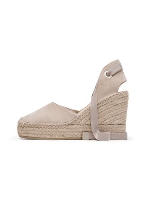 BARI - Platform sandals - sand suede