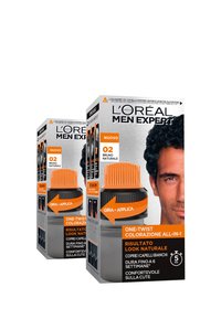 L'Oréal Men Expert COLORAZIONE UOMO ONE-TWIST ALL-IN-ONE RISULTATO NATURALE APPLICAZIONE FACILE E VELOCE - 2 PACK - Tinte capelli - bruno naturale