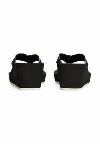 Tommy Hilfiger MONOGRAM WEDGE FLIP-FLOPS - T-bar sandals - black