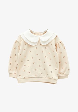 BABY COLLAR LONG SLEEVE PATTERNED - Mikina - beige