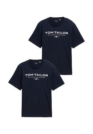 2ER-PACK - T-Shirt print - blau
