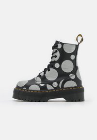 Dr. Martens JADON - Nööritavad poolsaapad - black/white