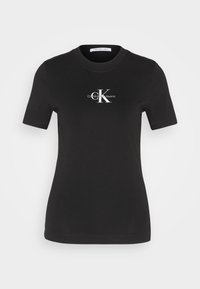 Calvin Klein T-shirt manica corta stampa logo nero