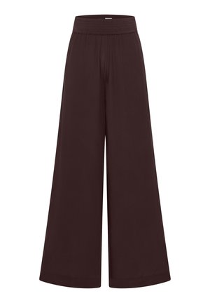 Cecil, HIGH WAIST WIDE LEG HOSE IM LOOSE FIT - Pantalon classique - brown cacao