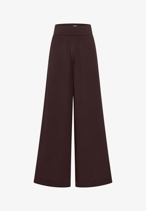 Cecil, HIGH WAIST WIDE LEG HOSE IM LOOSE FIT - Pantalon classique - brown cacao