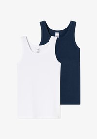 Selected, weiss dunkelblau