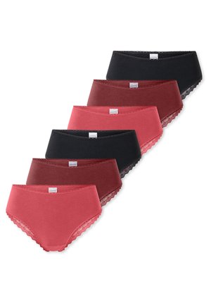 6ER PACK MODERN BRAZIL - Slip - schwarz   rot
