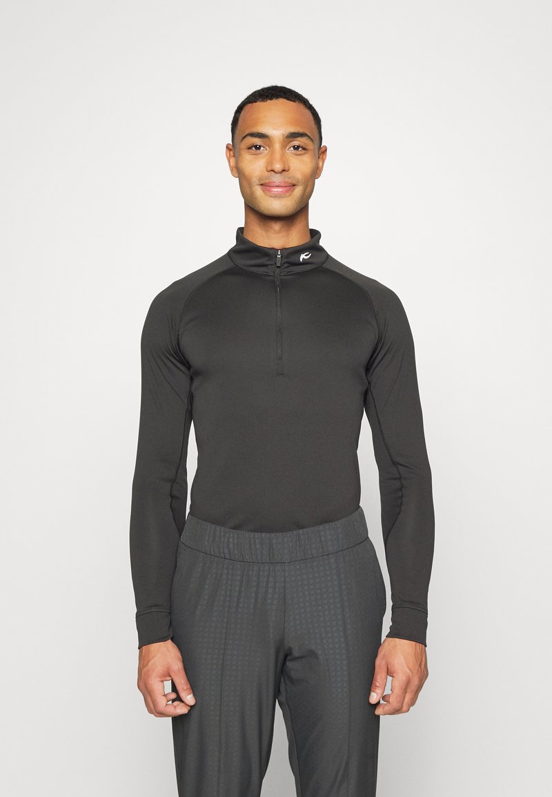 Herren Sportbekleidung | Kjus MEN KEANO HALF ZIP Sweatshirt black melange/schwarz - QX01655 Herren Sportbekleidung | Kjus MEN KEANO HALF ZIP Sweatshirt black melange/schwarz - QX01655