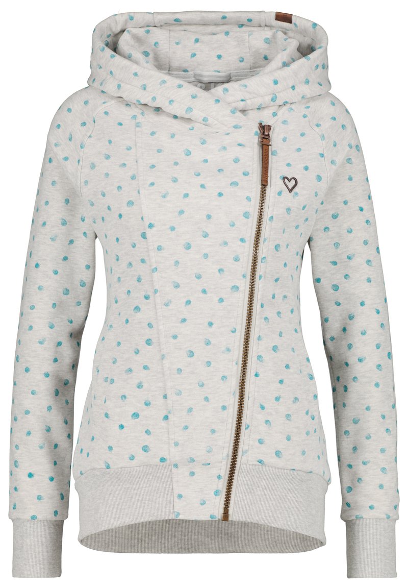 alife & kickin Sweater met rits grijs gemêleerd alife & kickin Sweater met rits grijs gemêleerd