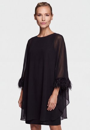Apart, KURZES KLEID MIT CHIFFON-CAPE - Freizeitkleid - schwarz