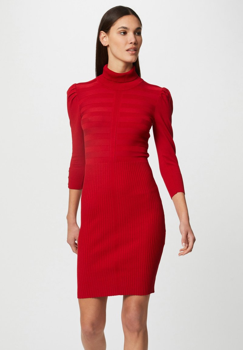 Morgan - FITTED - Shift dress - red, Enlarge
