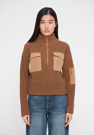 CLYDE - Jumper - light brown