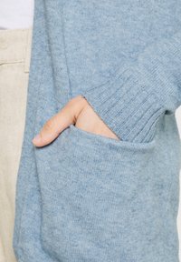 VILA VIRIL OPEN CARDIGAN - Casaco de malha - captains blue melange