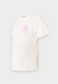 OLMBLOOM O NECK TEE - T-shirt con stampa - cloud dancer