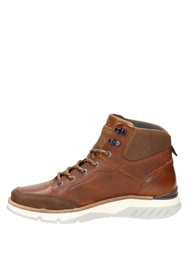 Sneakers hoog - cognac