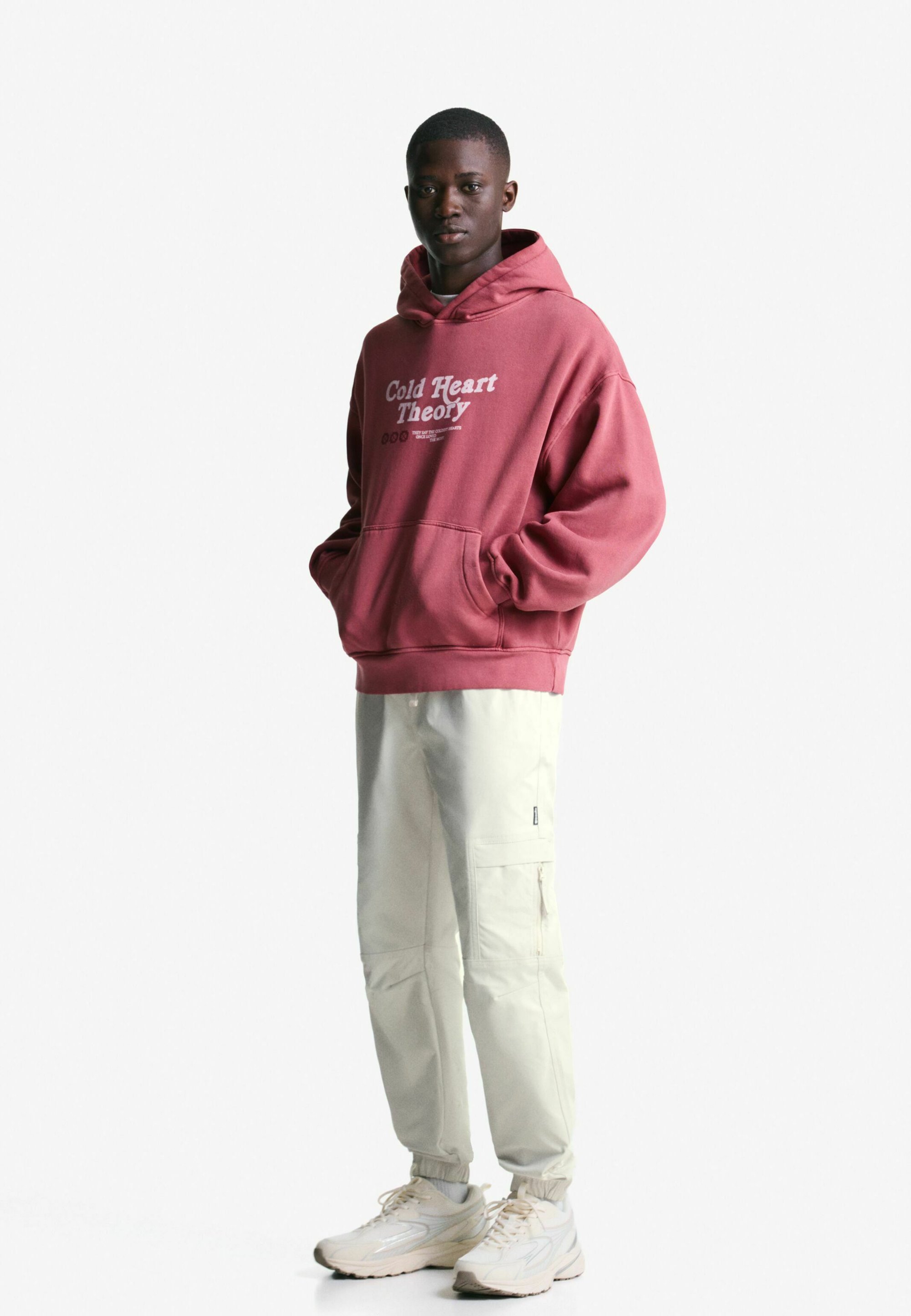 Bershka TECHNICAL Pantaloni cargo sand/sabbia