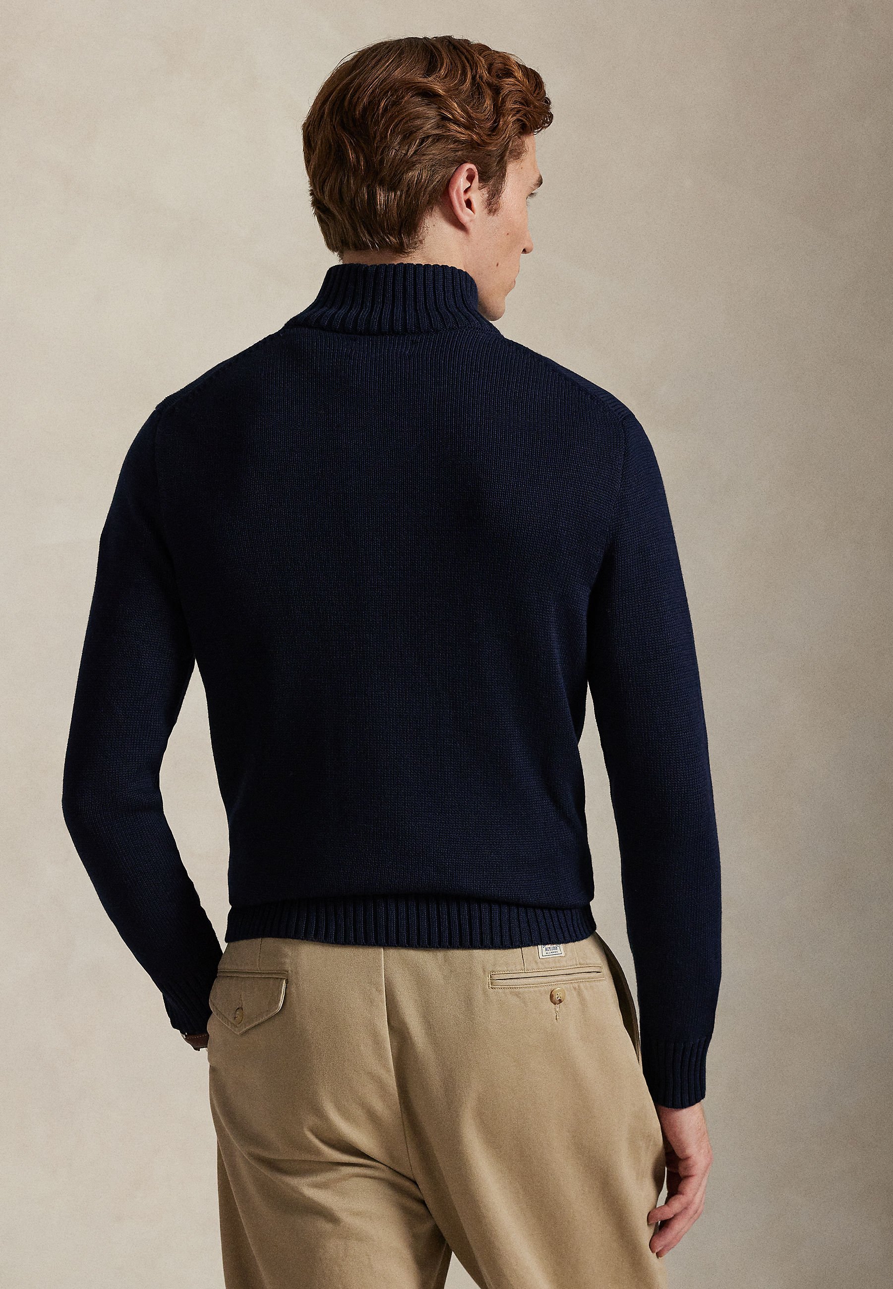 Polo Ralph Lauren COTTON QUARTER-ZIP MOCKNECK SWEATER - Trui