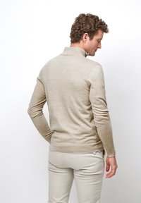 PROFUOMO THE MERINO HALF ZIP - Maglione - beige