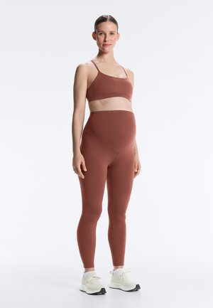 OYSHO COMFORTLUX 65cm MATERNITY - Leggings - brown