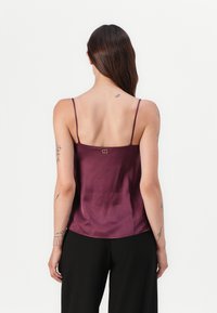 TWINSET WOVEN TOP - Top - bordeaux