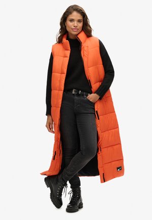 RIPSTOP LONGLINE - Bodywarmer - orange grid