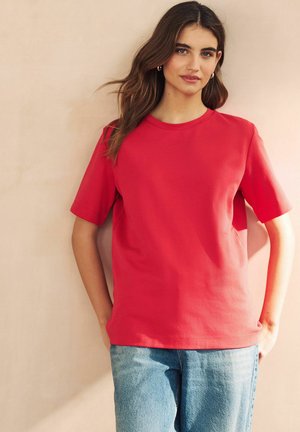 HEAVYWEIGHT SHORT SLEEVE CREW NECK STANDARD - Triko s potiskem - red