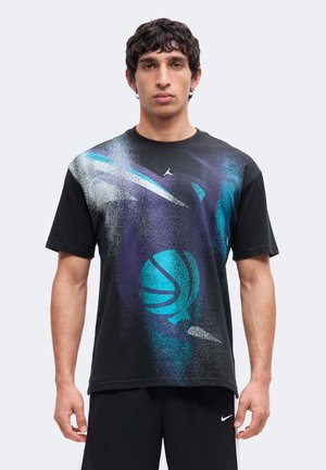 Nike Performance, CHARLOTTE HORNETS CHA ICON TEE - Клубно облекло - black