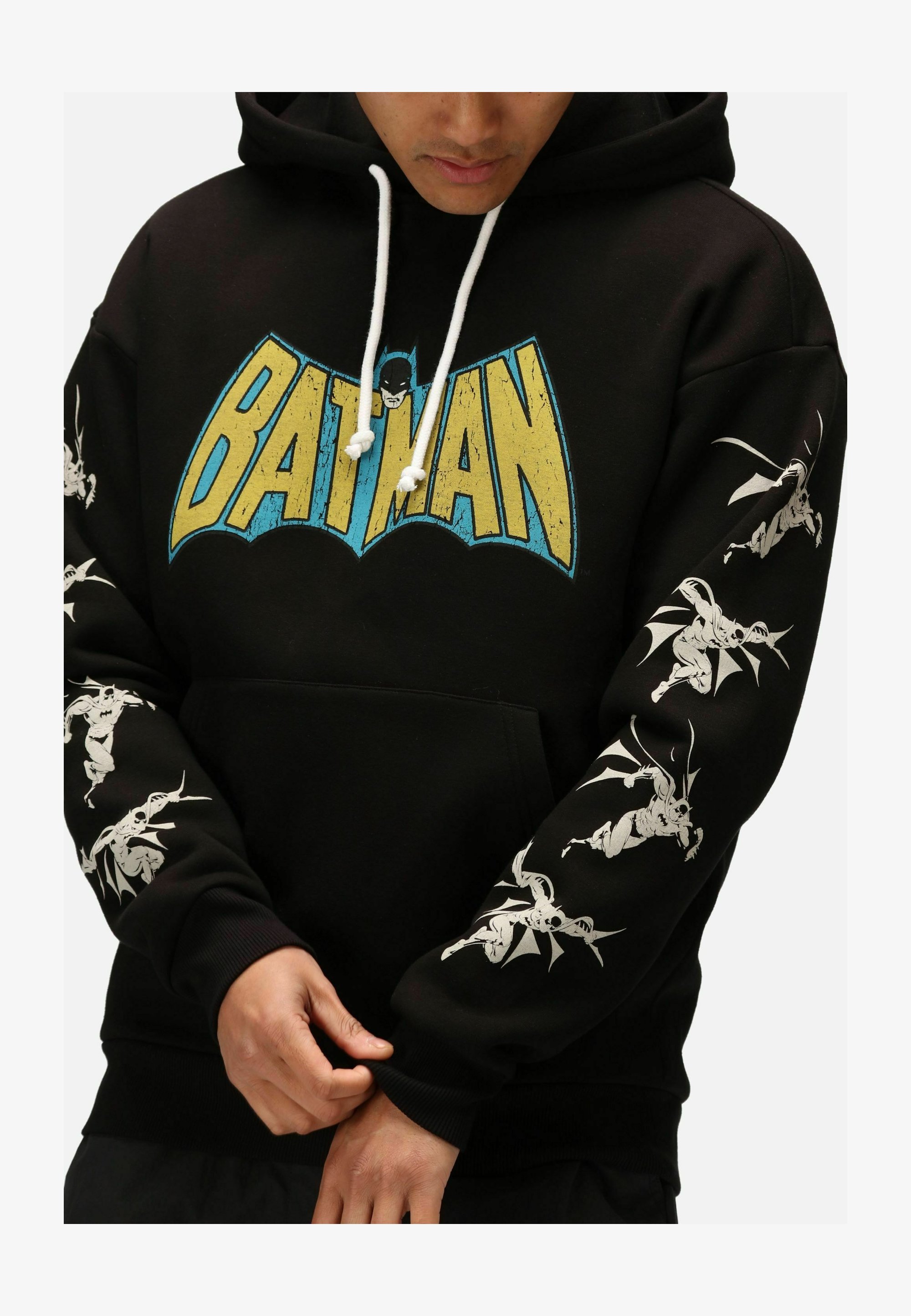 Felpa Con Cappuccio Batman Signal Logo: Licenza Ufficiale, Nero, XX-Large, Morbida E Autentica