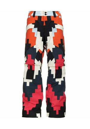 Pantaloni da snowboard - black-white milk-orange smutty-fuchsia purple-grey