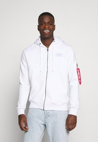 Alpha Industries - ZIP HOODY - Lukuga pusa - white Väikepilt 1