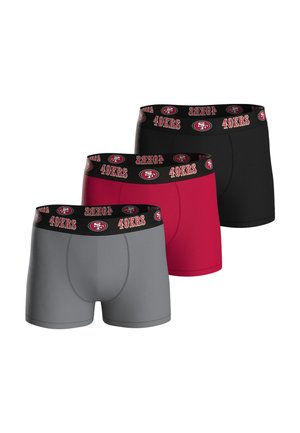 SAN FRANCISCO 49ERS 3ER PACK - Calzoncillos - blk mgr red