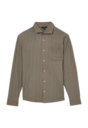 Reiss, REGULAR FIT - PEAKE STRIPE LONG-SLEEVE REGULAR-FIT SHIRT - Hemd - taupe brown