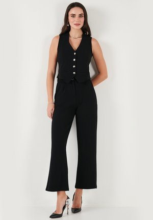 REGULAR FIT - Pantalon classique - black