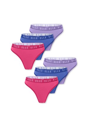 6-PACK LOGO - Perizoma - lilac royal blue hot pink