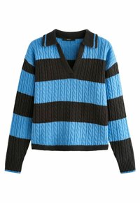 CABLE - REGULAR FIT - Džemperis - blue stripe