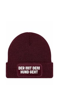 Unselected, bordeauxrot