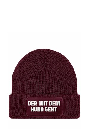 Beanie - bordeauxrot
