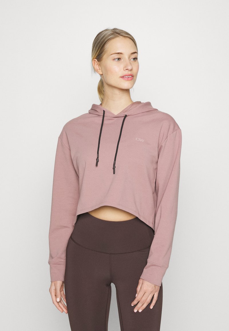 ICANIWILL STRIDE CROPPED HOODIE - Hoodie - light mauve/mauve - Zalando ...