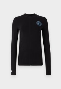 GABY ZIPPED LONGSLEEVE - Sudadera con cremallera - black