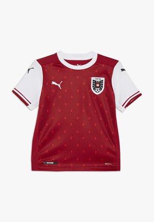 ÖSTERREICH ÖFB HOME REPLICA JUNIOR - Vereinsmannschaften - chili pepper/white/red