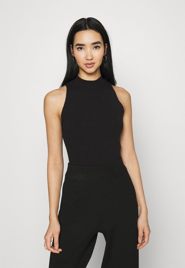 NA-KD X ZALANDO EXCLUSIVE - RIBBED - Top - black