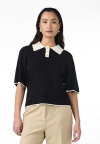 YAS YASMILLE - Polosärk - black/star white