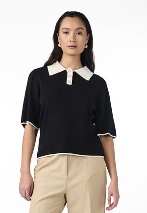 YAS YASMILLE - Poloskjorter - black/star white