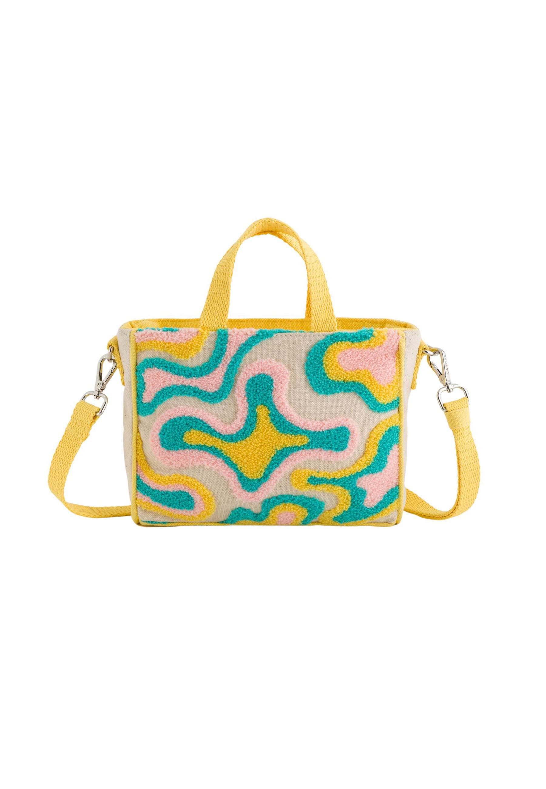 Carpisa Handtasche beige lemon yellow/beige