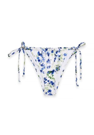 NA-KD, DRAWSTRING TIE HIGH CUT - Spodný diel bikín - blue flower print