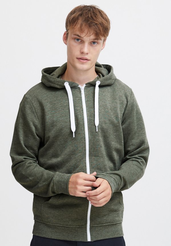 SDOLLI - Zip-up sweatshirt - olive